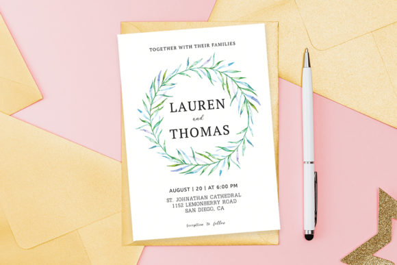 Download Simple Floral Wedding Template - Wedding template Collection