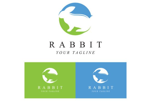 Download Rabbit Logo with Slogan Template - Premium Bundle